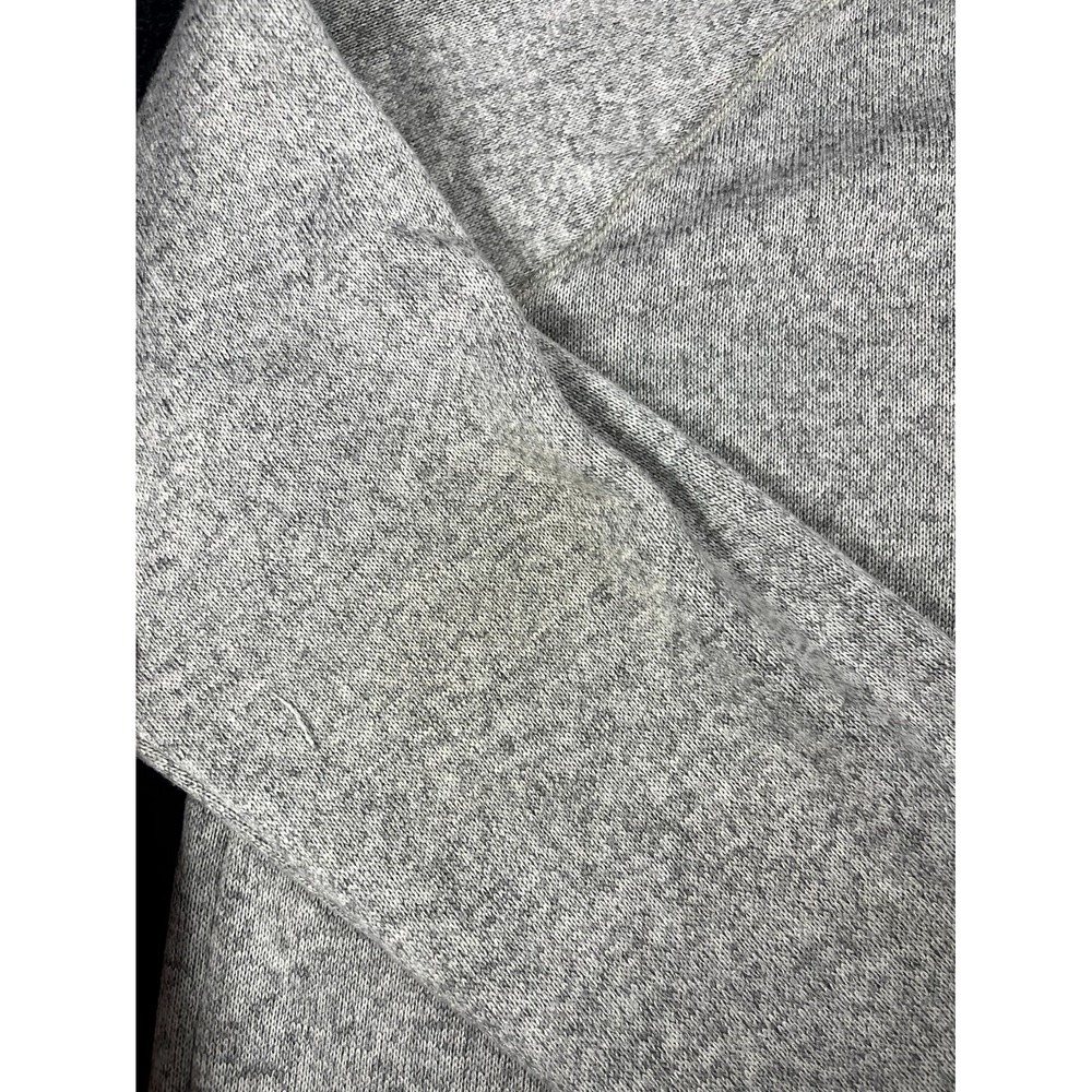 Eddie Bauer Sweater Mens 2XL Heather Gray Fleece Lined Chest Pocket Quarter Zip - Picture 2 of 10